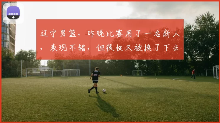 辽宁男篮，昨晚比赛用了一名新人，表现不错，但很快又被换了下去